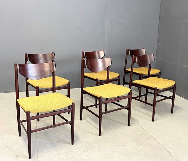 Italian Chairs, 1960s Set of 6