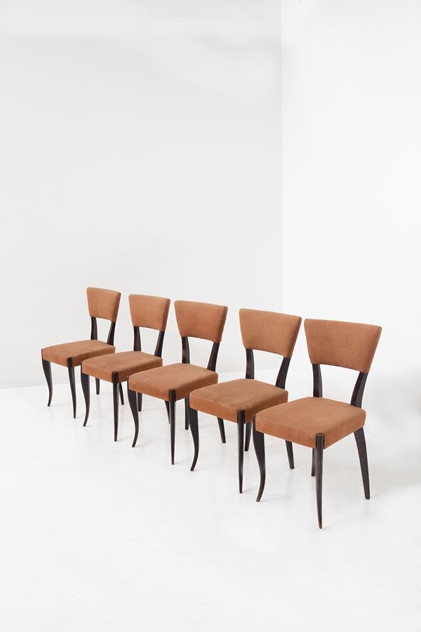 Melchiorre Bega - Set of five chairs