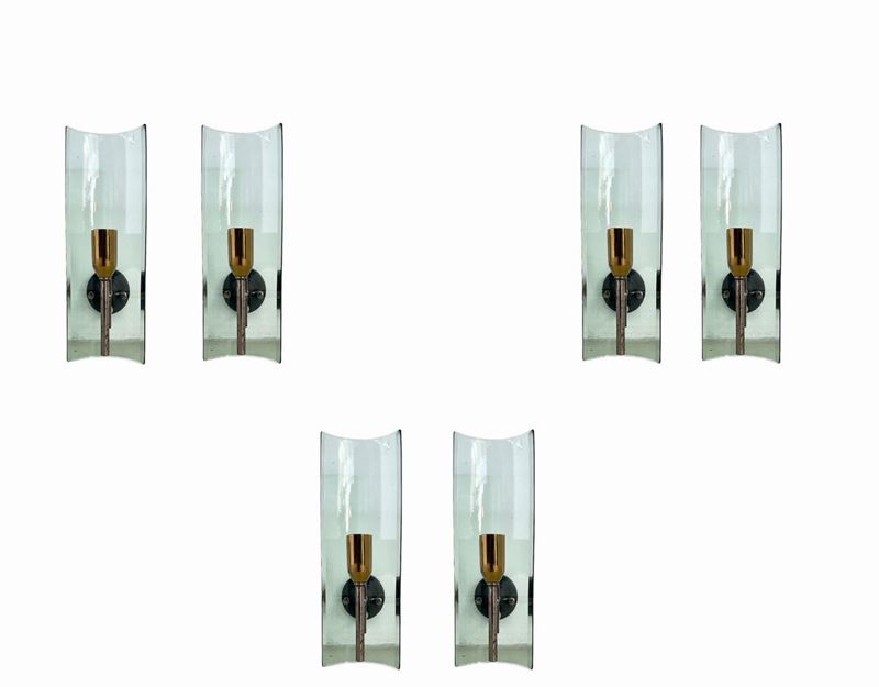 Six sconces, 1960s.