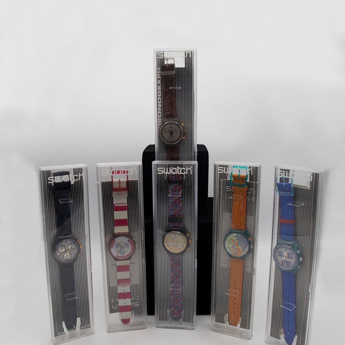 Swatch : Set di 6 Swatch Chrono  - Asta FASHION & COLLECTING - LTWID Auction House