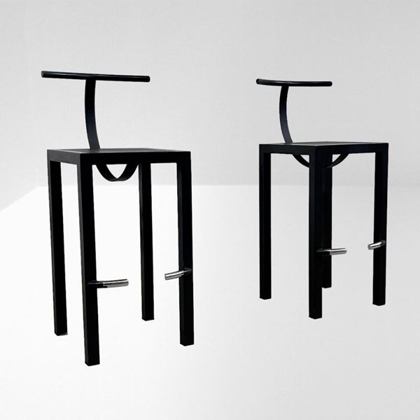 Philippe Starck - Pair of Sarapis stools  by Philippe Starck for Driade