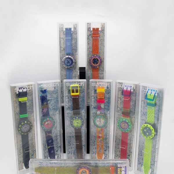 Swatch - Set di 9 Swatch Scuba