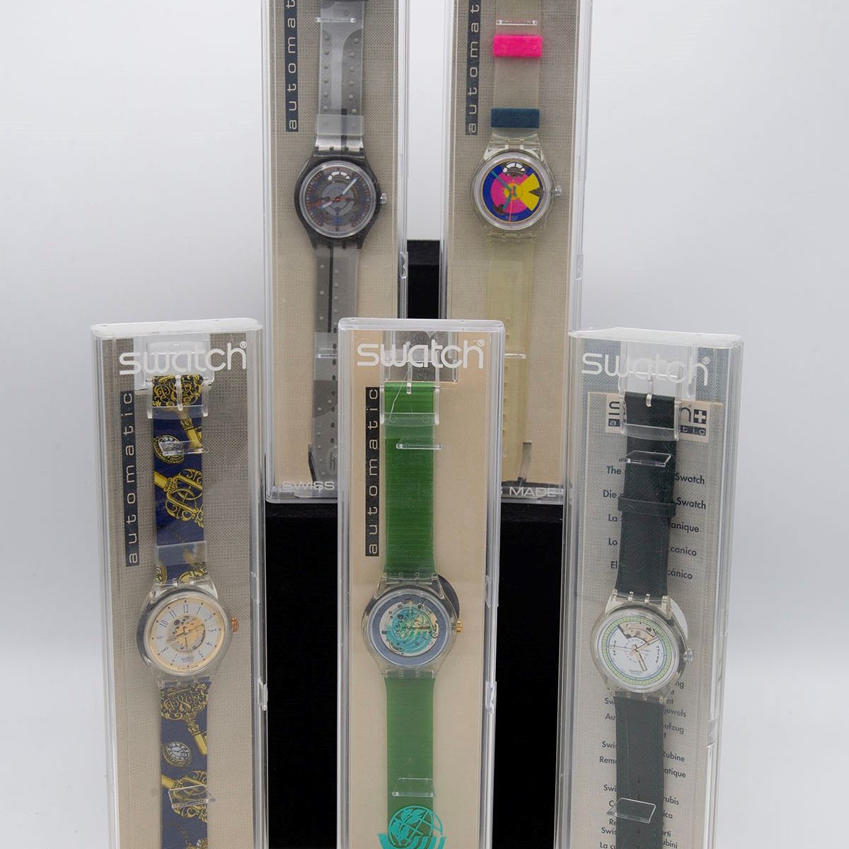 Swatch : Set di 5 Swatch Automatic  - Asta FASHION & COLLECTING - LTWID Auction House