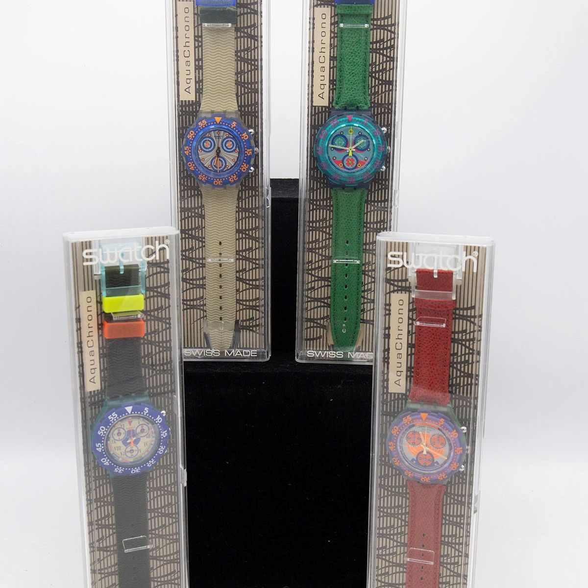 Swatch : Set di 4 Swatch Aquachrono  - Asta FASHION & COLLECTING - LTWID Auction House