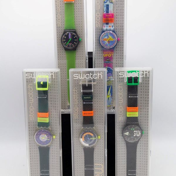 Swatch - Set di 5 Swatch Stopwatch