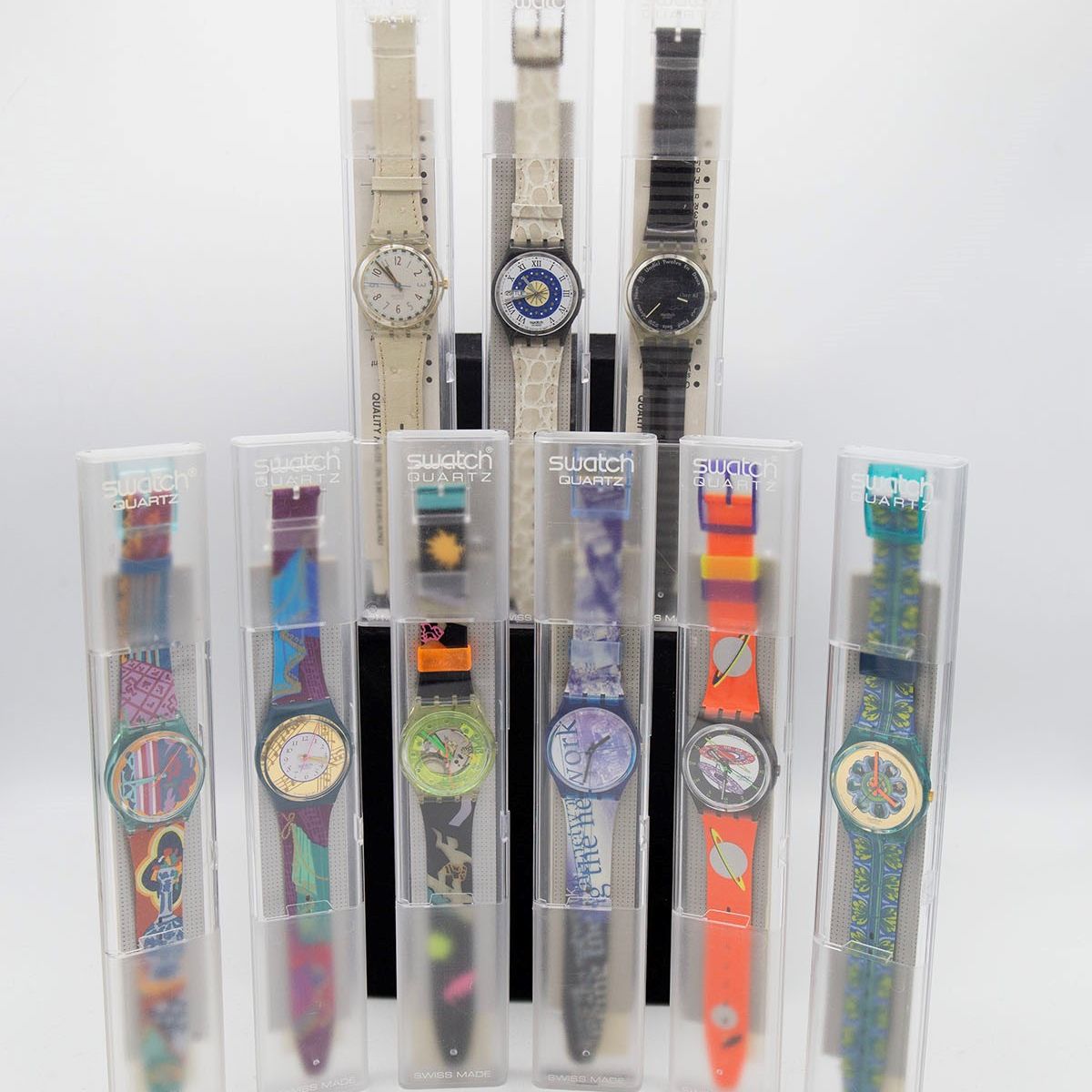 Swatch : Set di 9 Swatch classici  - Asta FASHION & COLLECTING - LTWID Auction House