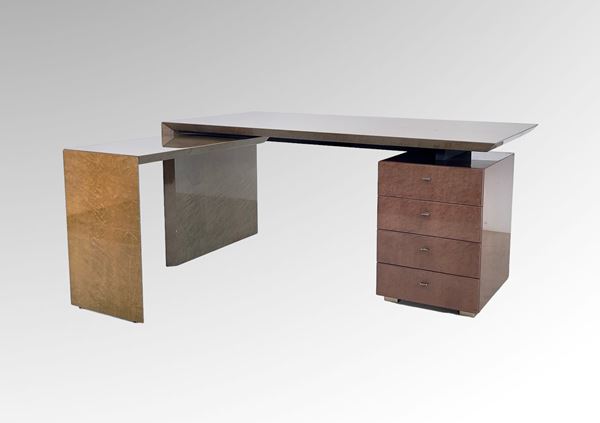 Giovanni Offredi - Writing desk with peninsula by Giovanni Offredi. per Saporiti Italia