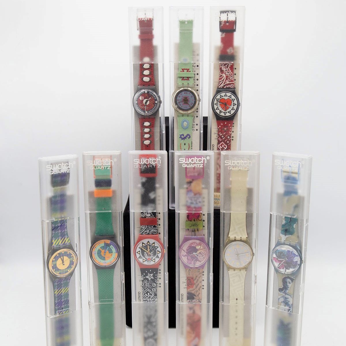 Swatch : Set di 9 Swatch classici  - Asta FASHION & COLLECTING - LTWID Auction House