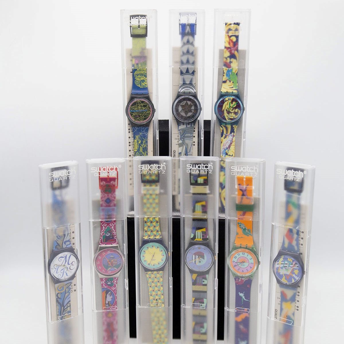 Swatch : Set di 9 Swatch classici  - Asta FASHION & COLLECTING - LTWID Auction House