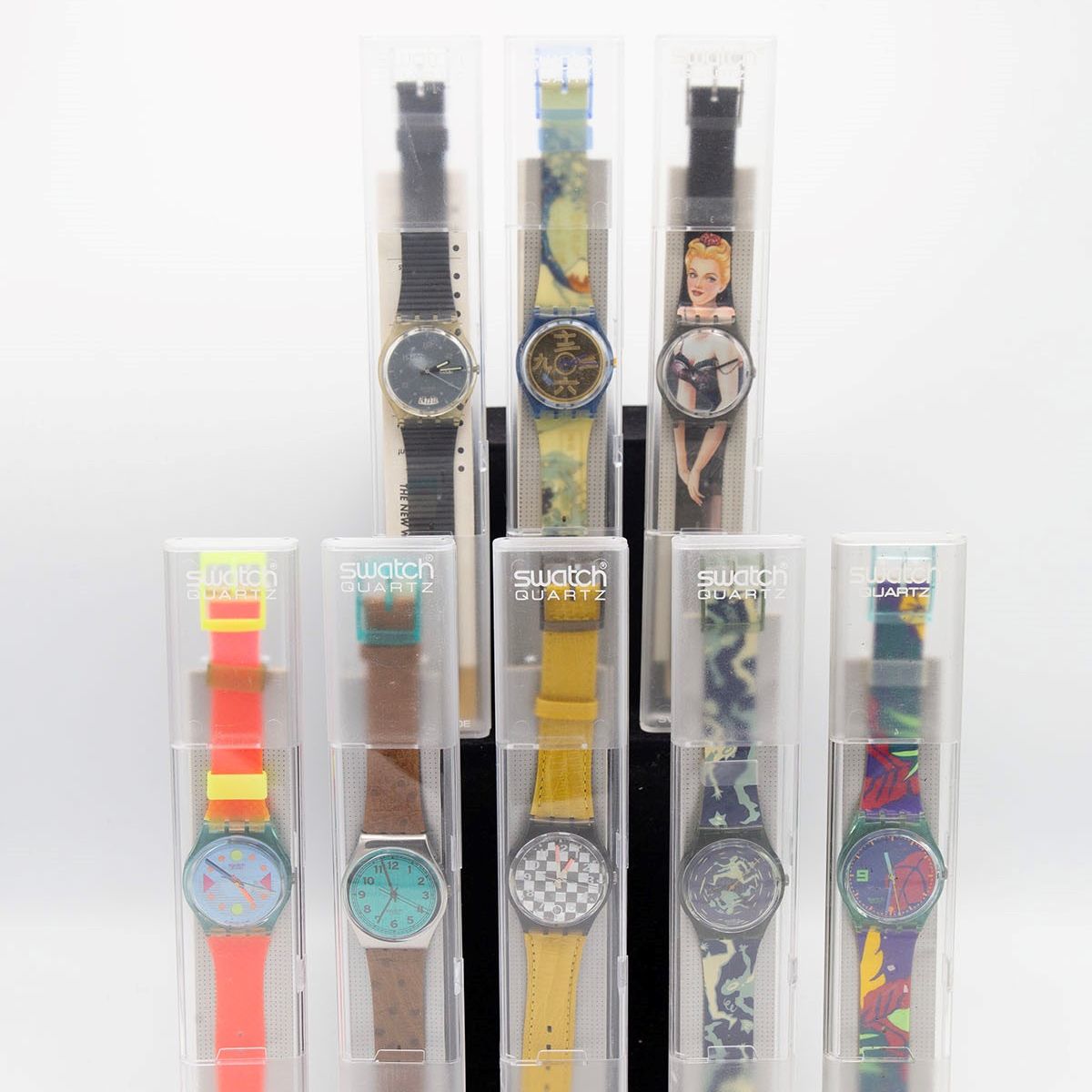 Swatch : Set of 8 classic Swatch  - Auction FASHION & COLLECTING - LTWID Auction House