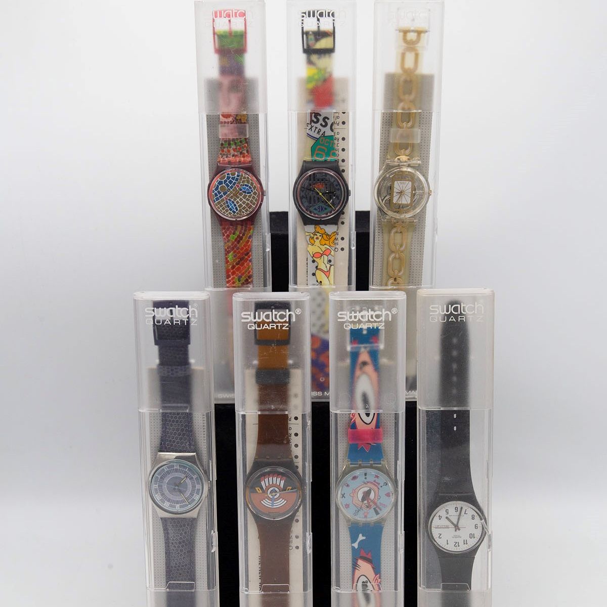 Swatch : Set of 7 classic Swatch  - Auction FASHION & COLLECTING - LTWID Auction House