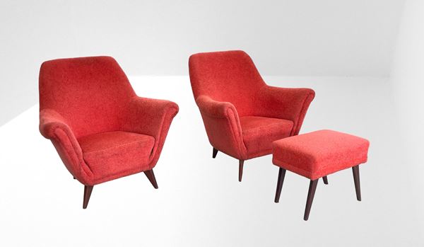 Manifattura Italiana - Pair of armchairs