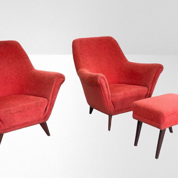 Manifattura Italiana - Pair of armchairs