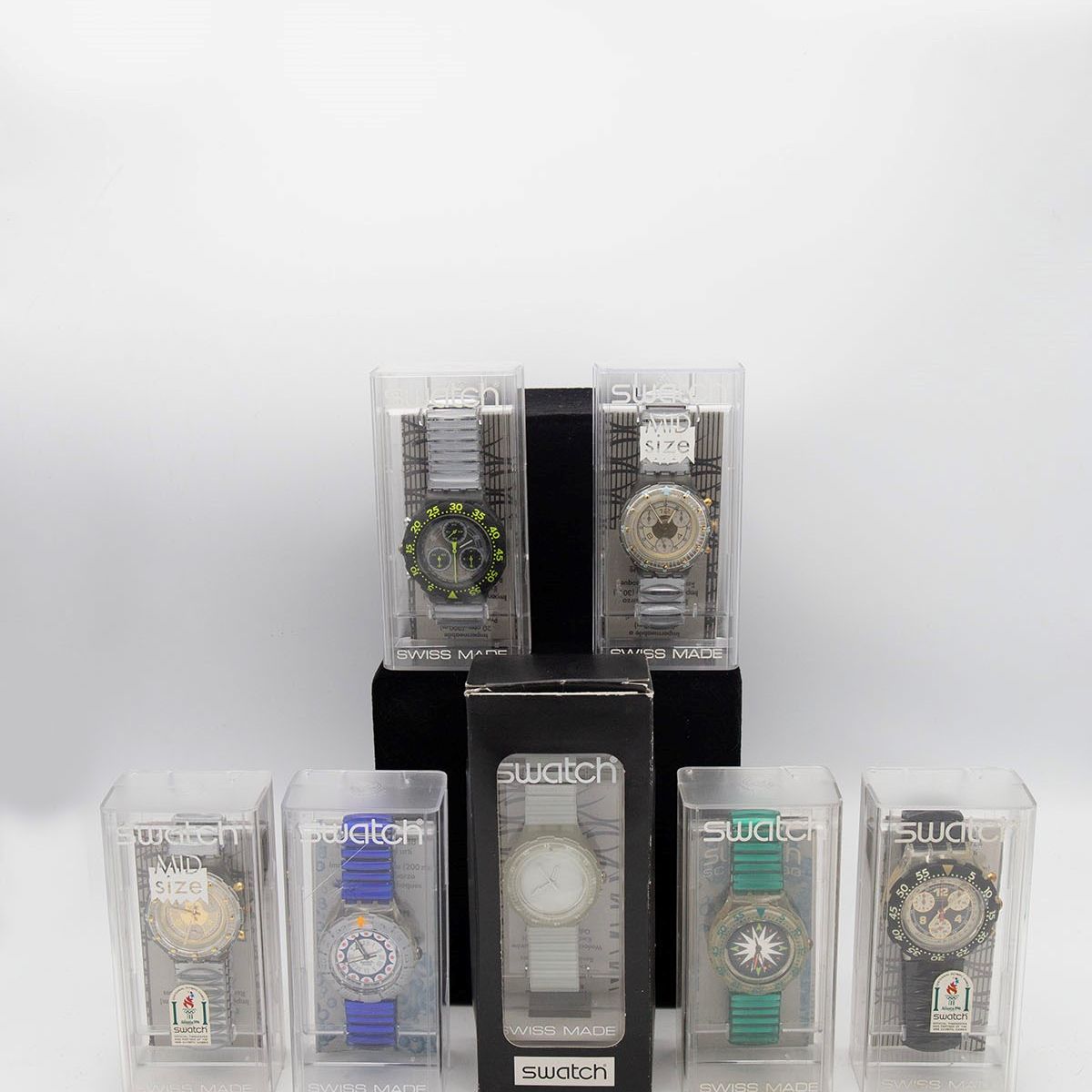 Swatch : Set di 6 Swatch Acquachrono e Scuba  - Asta FASHION & COLLECTING - LTWID Auction House