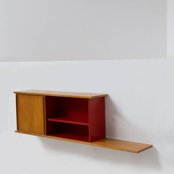 Charlotte Perriand,Jean Prouv&#233; - Vintage hanging bookcase Attr. Jean Prouvé and C. Perriand