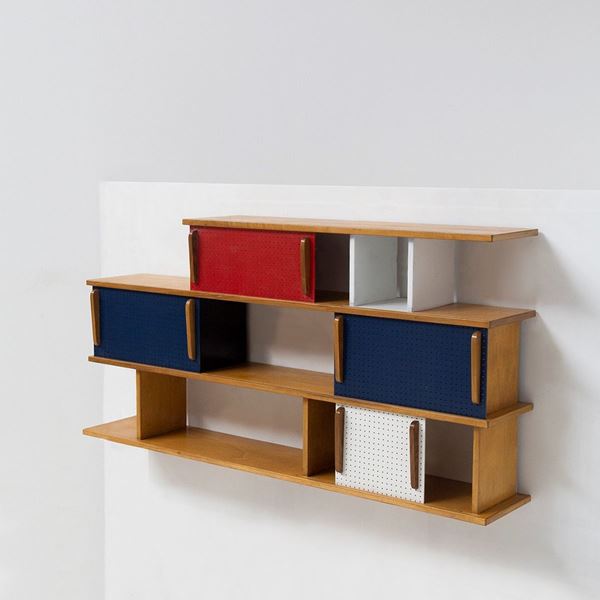 Charlotte Perriand - Suspended bookcase Attr. to Charlotte Perriand.