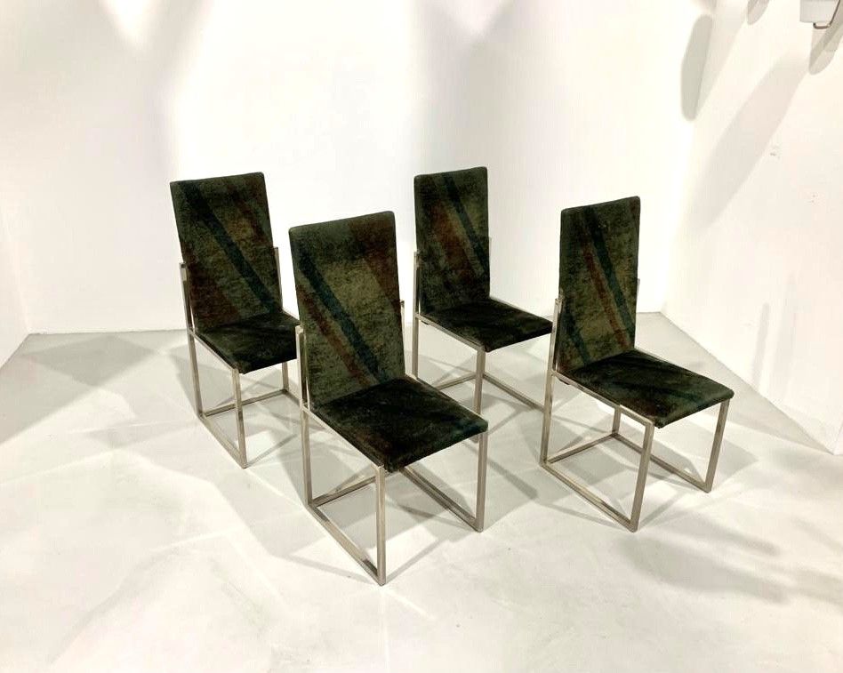 TURRI. Quattro sedie in tessuto Missoni