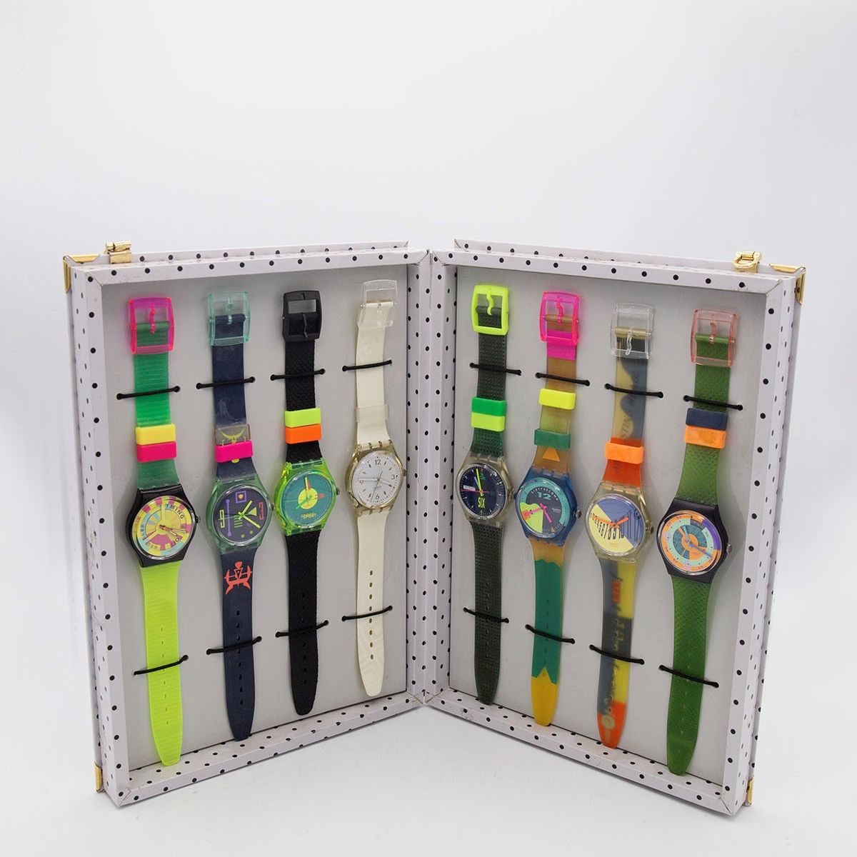 Swatch : Set di 8 Swatch in confezione Grimondi  - Asta FASHION & COLLECTING - LTWID Auction House