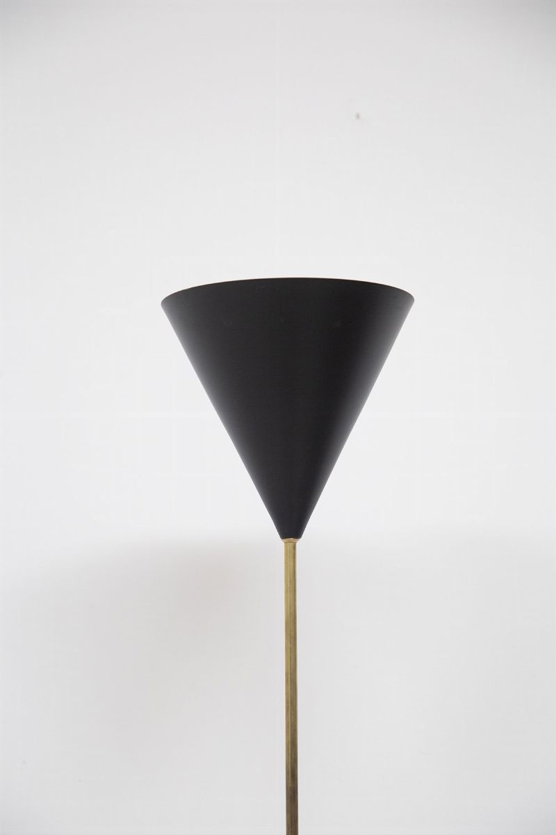 Lampada da Terra in Ottone Monachella