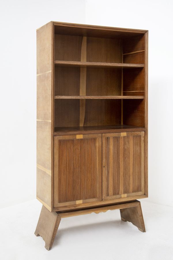 Paolo Buffa - Bookcase by Paolo Buffa in grissinato wood