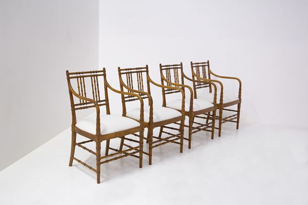 Manifattura francese - Set of 4 chairs