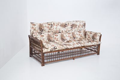 Divano Legno e Rattan