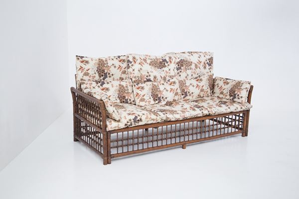 Vivai Del Sud - Sofa in Wood and Rattan 