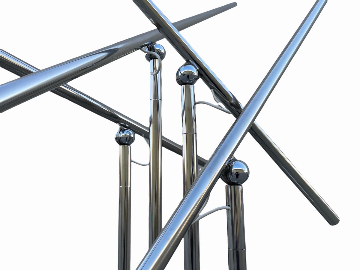 Sergio Moscheni For Selenova Rare Giraffa Floorlamp,