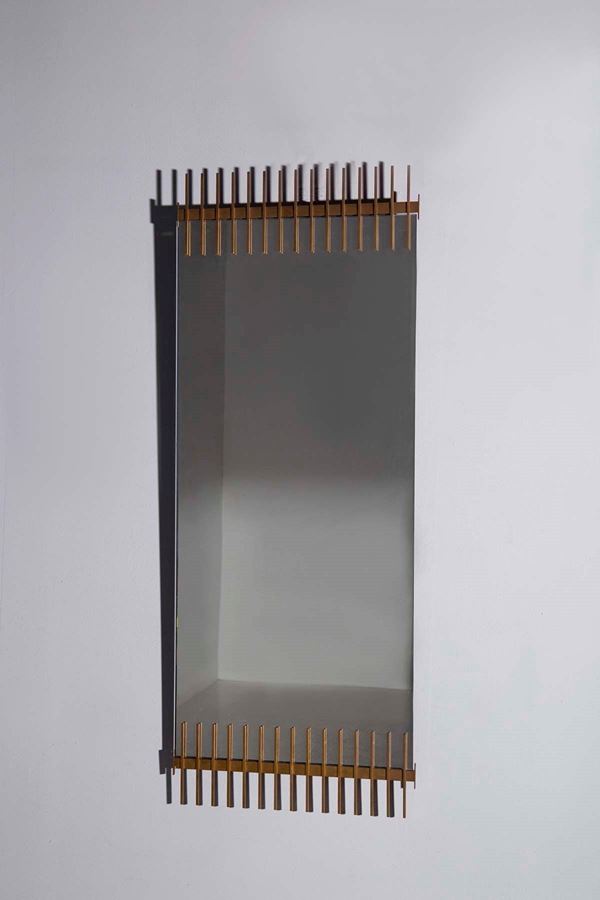 Ettore Sottsass - Specchio in ottone