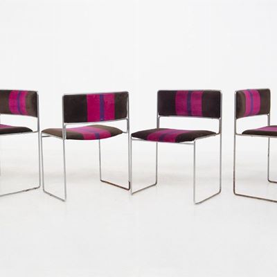 Preben Fabricius And Jørgen Kastholm For Kill International Four Chairs, 1960s