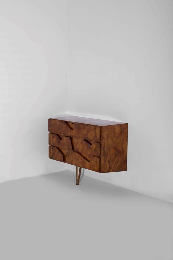 Gio Ponti - Cassettiera in radica