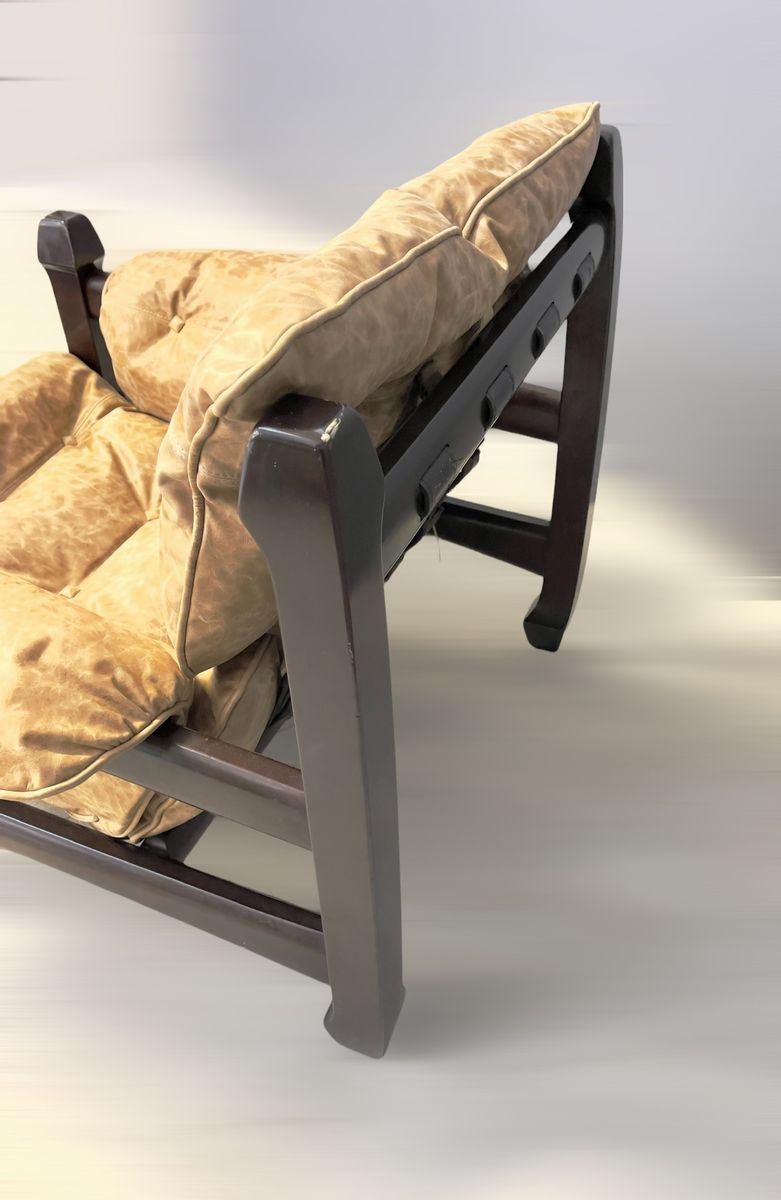 Lounge Chair con Pouf Modello Samurai