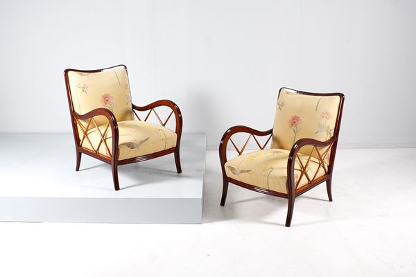 Paolo Buffa - Pair of Armchairs (Attr)