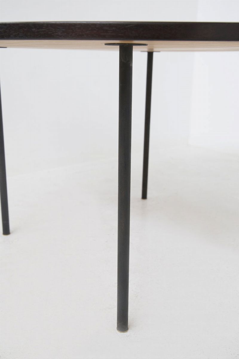 Ettore Sottsass Wooden Living Room Table, 50s, Published