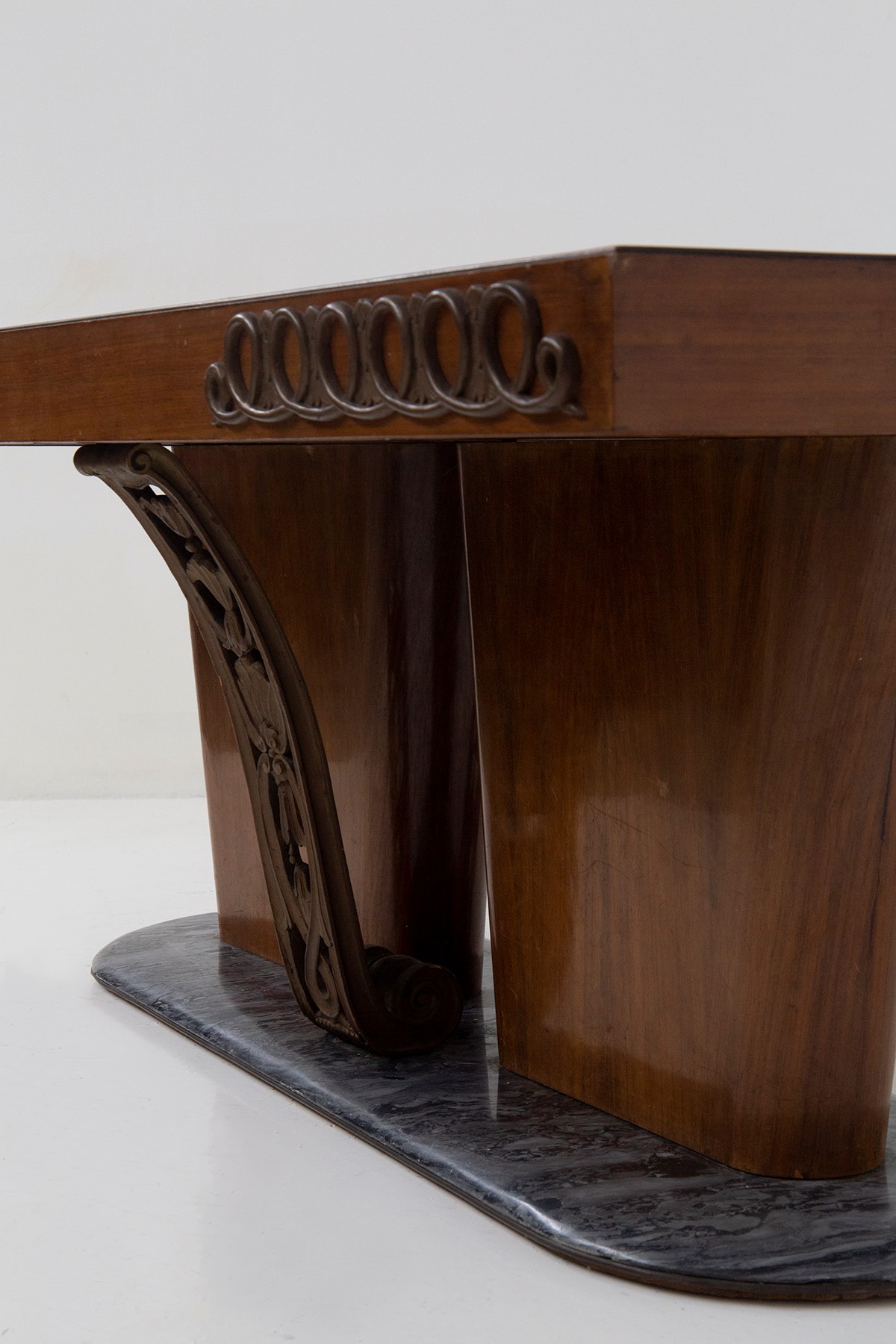 Tavolo Vintage Italiano con Bronzo