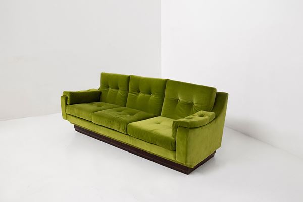 Vintage velvet sofa