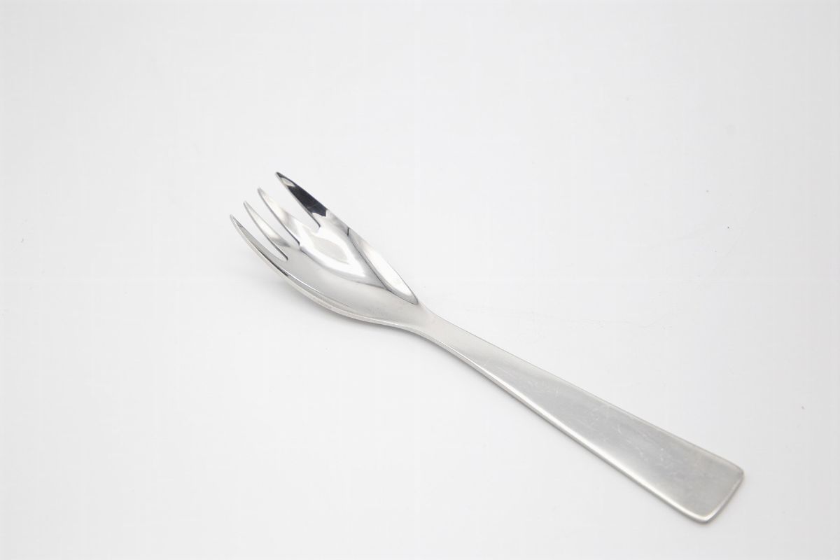 Gio Ponti Vintage Set Of 12 Chromed Steel Tableware