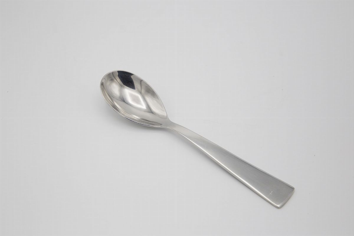 Gio Ponti Vintage Set Of 12 Chromed Steel Tableware