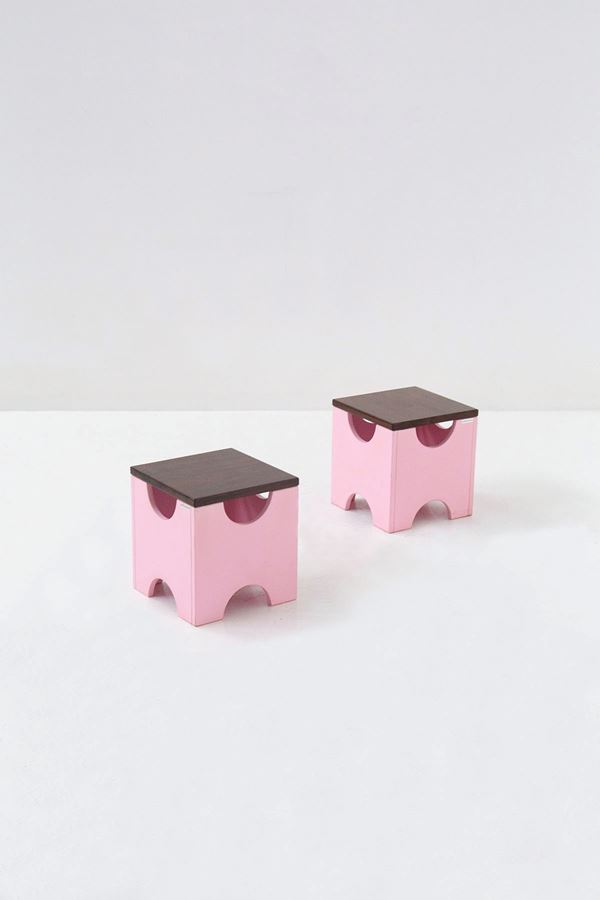 Ettore Sottsass - Pair of T29 stools
