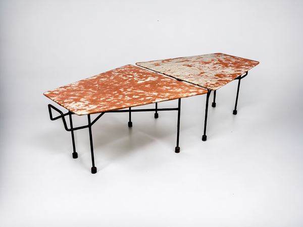 Augusto Bozzi,Manifattura Italiana - Pair of side tables (attr.)