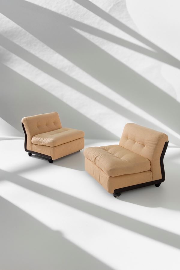 Mario Bellini - Pair of Mario Bellini Armchairs Amanta