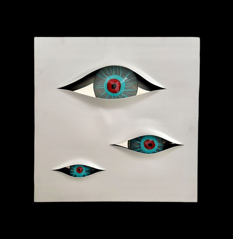 Scultura luminosa Malizia di Angelo Brotto per Esperia