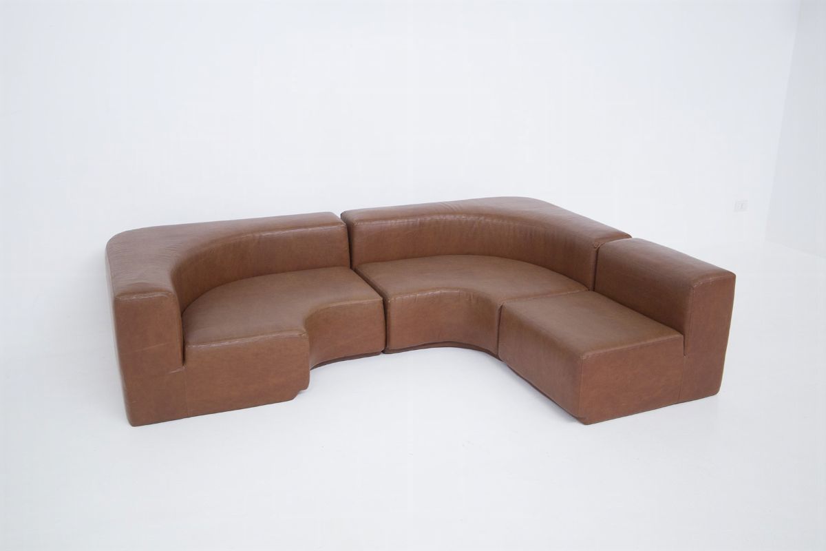 Divano Vintage Modulare in Similpelle