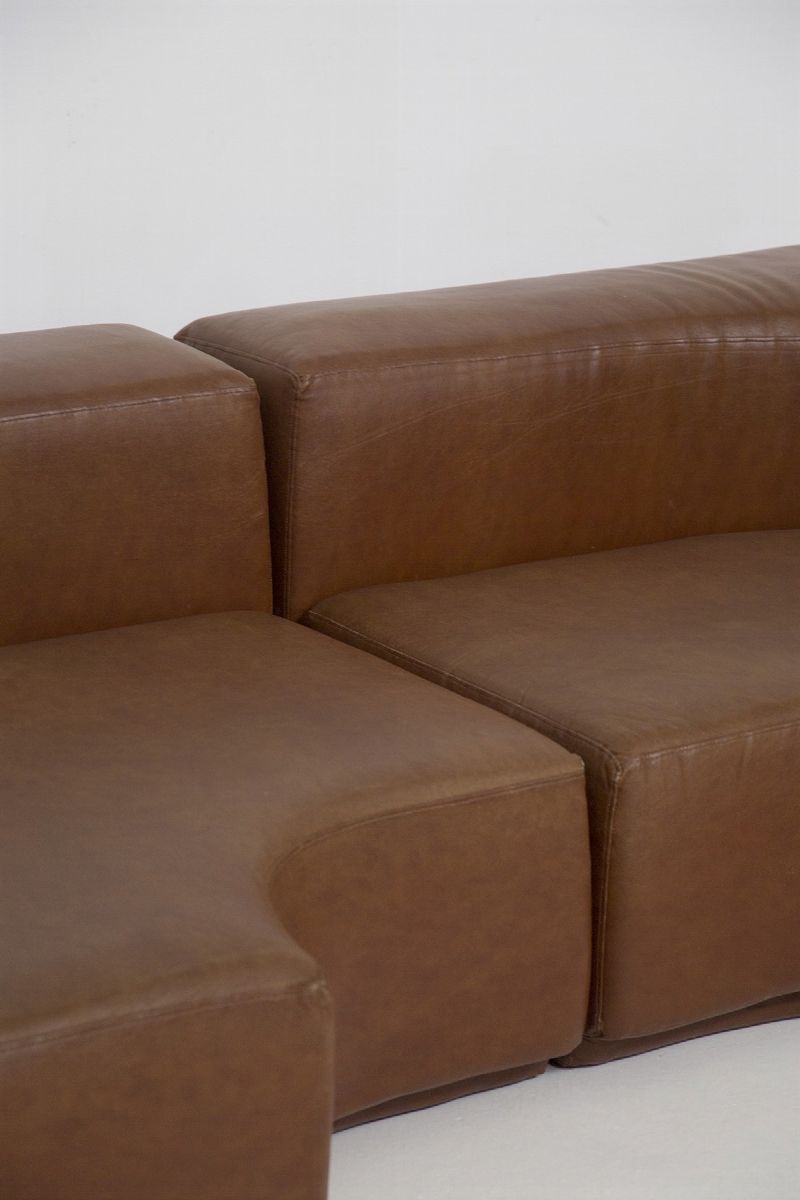 Divano Vintage Modulare in Similpelle