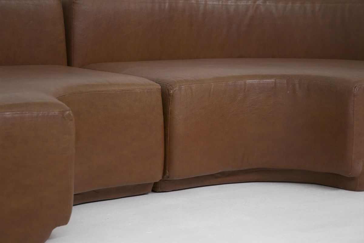 Divano Vintage Modulare in Similpelle