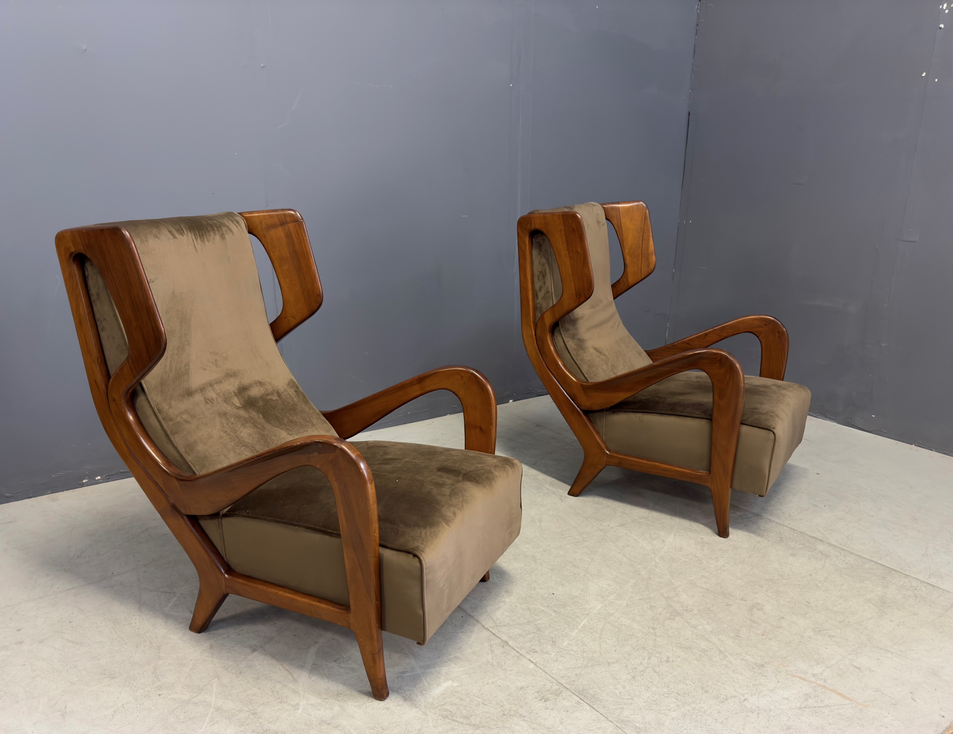 Gio Ponti : Pair of armchairs  - Auction Christmas Sale - LTWID Auction House