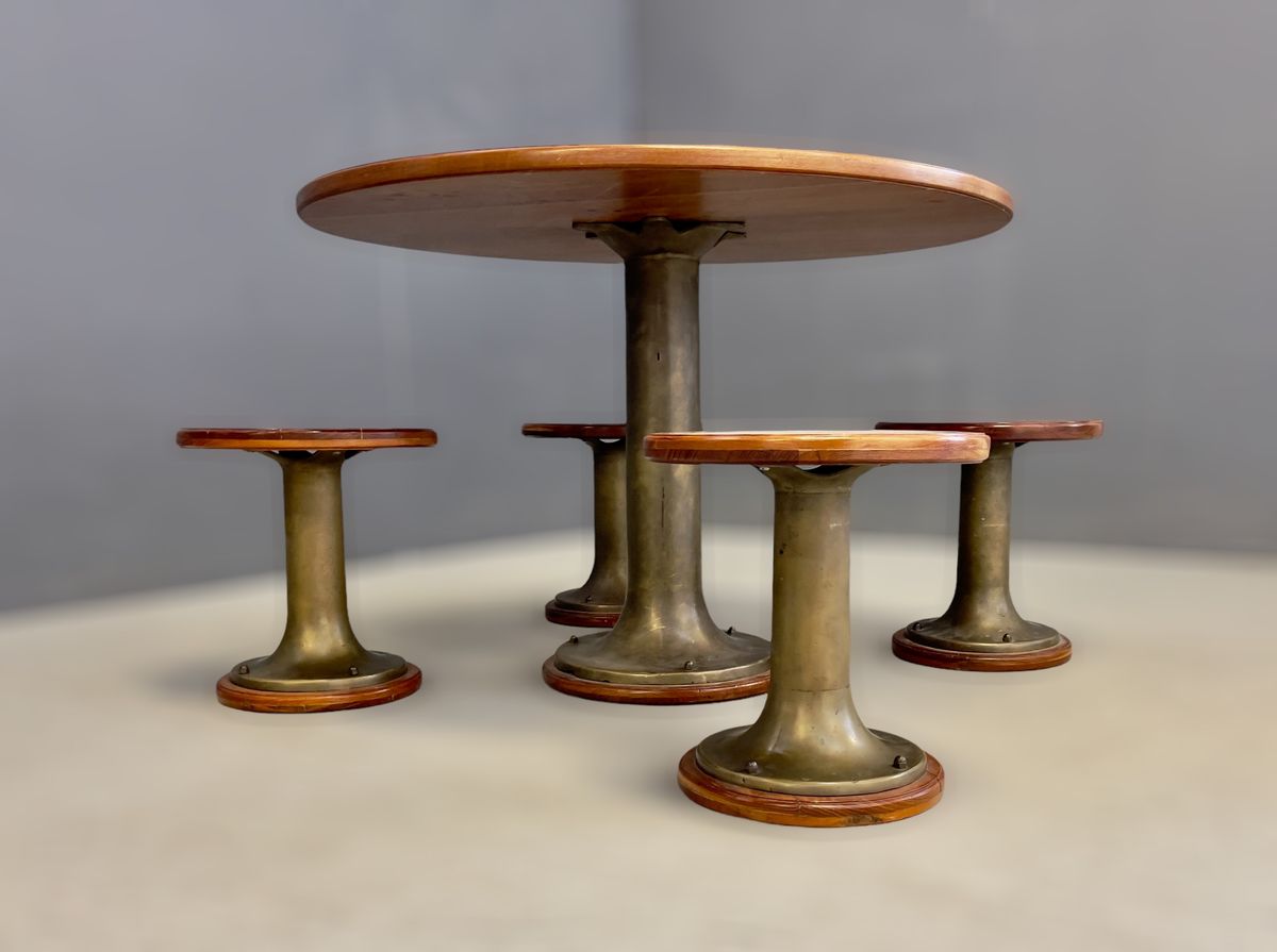 Ship Table And Stools,
