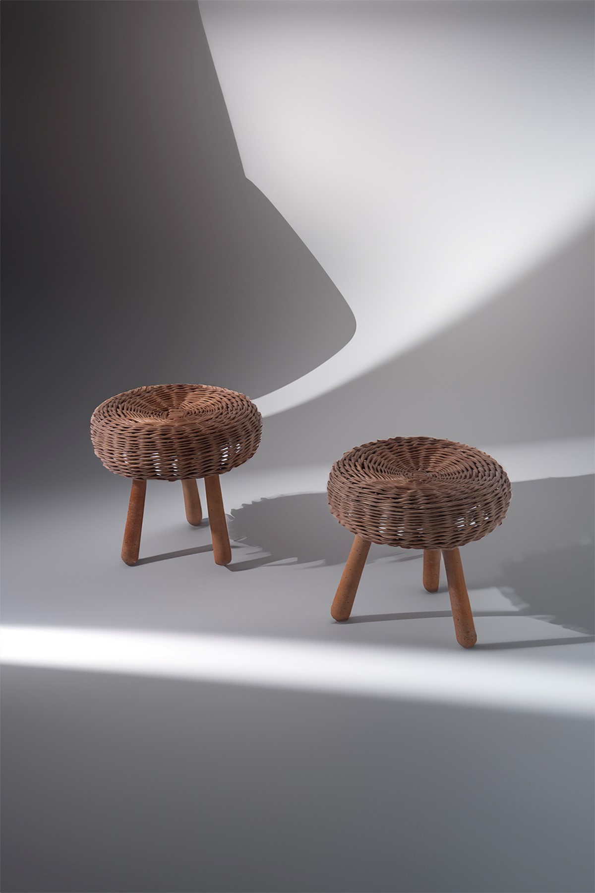 Paul  Tony : Pair of Tony Paul stools  - Auction The Great Beauty - LTWID Auction House