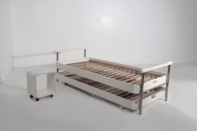 Lettini Osvaldo Borsani Tecno L75, etichetta