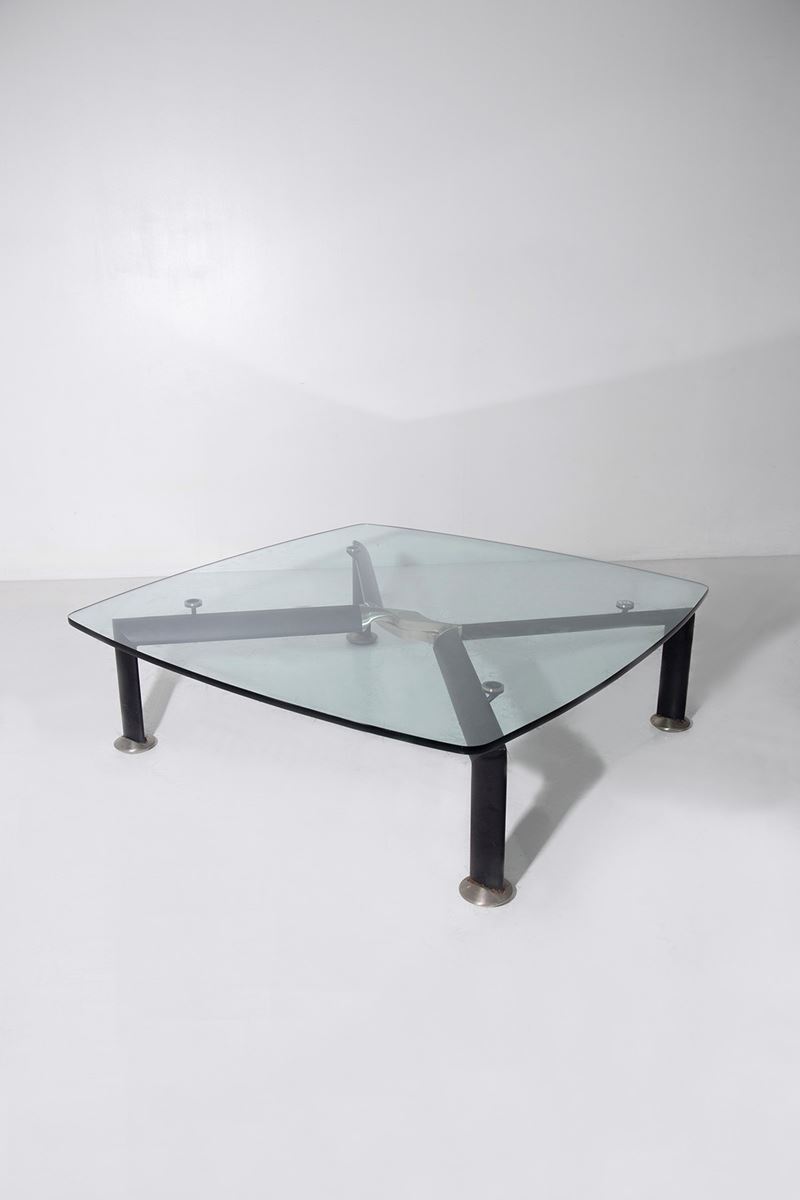 Tavolino Tecno in acciaio